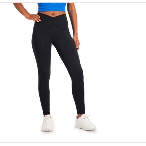 Jenni on Repeat Crossover Full Length Legging Black Size S 00839 - Picture 1 of 1